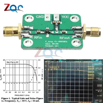 0,1-2000 Mhz RF широколентов усилвател за усилване на 30 db нисък шум усилвател на Модул Заплати LNA