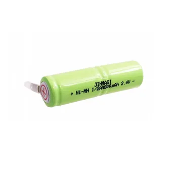 1-3 бр 800 ма 2,4 1/2AA ni-mh акумулаторна батерия 1/2 AA nimh клетка със заваръчни раздели за електрически самобръсначки, самобръсначка, четка за зъби 1