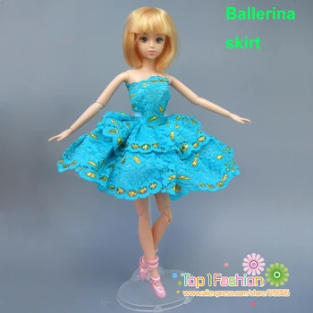 1 бр Безплатна доставка на качеството мини къса рокля за ставите кукла Барби