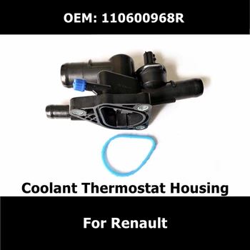 110600968R Термостат за Renault Logan 1,0 12 17-19 Системата за Охлаждане на Двигателя Корпус на Термостата на Охлаждащата Течност Аксесоари за Автомобили 0