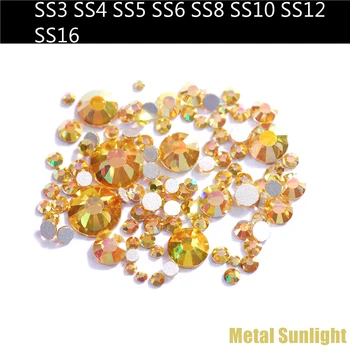 1440 бр./опаковане. SS3-SS16 Висококачествени кристали, Фантазийные Цветни Кръгли с равна обратна страна, Без Лепенки, Стъклени, Кристални, направи си САМ, Аксесоари, Скъпоценни Камъни 4