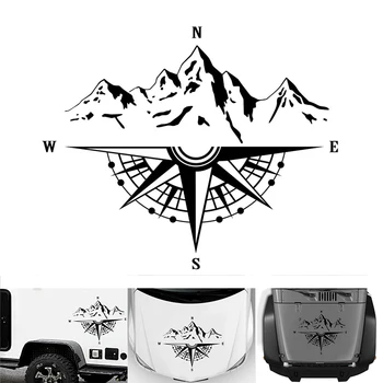 1бр Планински, приключенски компас автомобили стикер направи си САМ украса моделиране на автобуса camper камион страничния капак на винил аксесоари