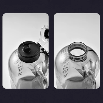 2.7 L Бутилка За Пиене на Вода BPA Безплатно Пластмасова Чаша За Вода за Многократна употреба Портативни Флип Топ спортна Бутилка за Вода за нощуване на Открито 3