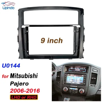 2 Din 9 Инча Радиото в автомобила, За да Инсталирате DVD GPS Mp5 ABS PC Пластмасовата Рамка за Mitsubishi Pajero 2006-2016 Dash Kit 0