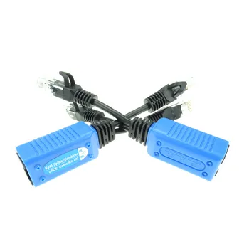 2 бр./1 двойка RJ-45 сплитер объединитель uPOE кабел, две POE камери използват един мрежов кабел POE Адаптер Cable Конектори Пасивен захранващ Кабел