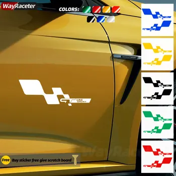 2 Бр. Страничният Стикер На Вратата GT Line Кутия Багажника Етикет На Броня За Renault Sport Megane Clio Sandero Laguna Arkana Twingo Logan Зоя