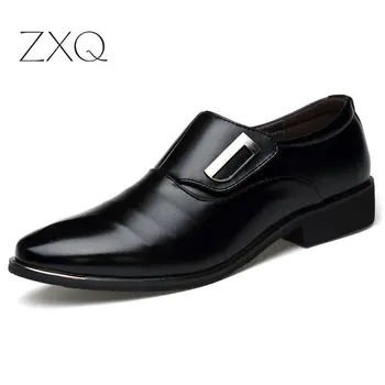 2021 Нова мъжки обувки Пролет Модерни обувки за почивка на Модела обувки, Мъжки, Британска Корейската версия Остроносые обувки