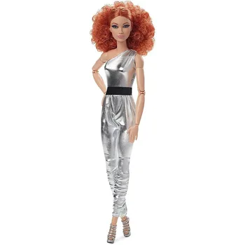 2022 Барби Подпис Изглежда Кукла Червена Къдрава Коса Мода Кукла за Колекционери HBX94