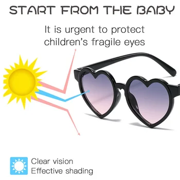 2022 Корейски стил Детски Слънчеви очила с Конфетным Сърце, Прекрасни Слънчеви Очила, Модерен Вечерни Детски Розови Очила За Момичета, Oculos De Sol 2