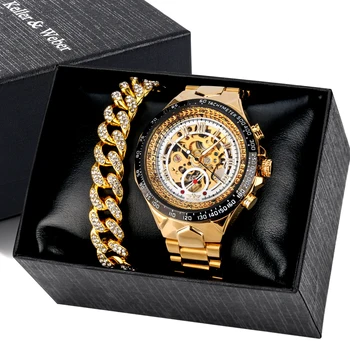 2022 Нови Спортни Мъжки Часовници Най-Добрата Марка На Луксозни Златни Механични Часовници Е От Неръждаема Стомана Wrsit Гривна Подарък Кутия Мъжки Модни Подаръци