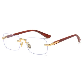 2022 прозрачни очила в рамка на четене с компютърни мъжки и дамски очила Carter модни без рамки прозрачни декоративни аксесоари