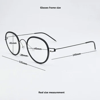 2023 TAG Марки Ретро рамки за очила мъжки титанов Чисти рамки за очила ръчно изработени дамски очила за късогледство компютърни очила 4