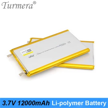 3,7 На 12000 mah Литиево-полимерна батерия Акумулаторна батерия 3,6 На Литиева Батерия за Power Bank и 12 В Непрекъснат Източник на захранване Turmera 0