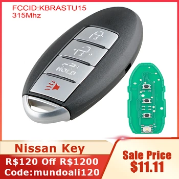 315 Mhz 4 Бутона Промяна Дистанционно автомобилен Ключ KBRASTU15 Подходящ за Nissan 2003 2004 2005 2006 0