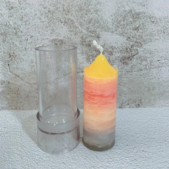 3D САМ Свещ Мухъл Цилиндър Инструмент За Производство на Свещи, Ръчно изработени Ароматна Свещ Мухъл Креативни Аксесоари За Свещи, Ръчно изработени Форма За Сапун