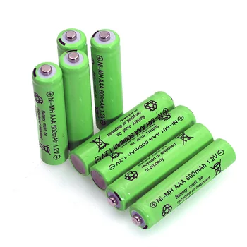 4 бр. 1,2 В NI-MH AAA Батерии 600 mah Акумулаторни nimh Батерия + 4 бр. 1,2 В Ni-Mh AA 2000 mah NI-MH батерия за дистанционно Управление 2