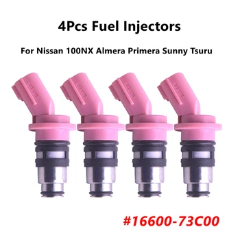 4 бр. Нови Горивни инжектори За Nissan 100NX Almera Primera Sunny Tsuru 16600-73C00 A46-H02 1660073C00 A46H02