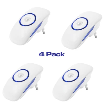 4 опаковки Безжична Led нощна светлина За Тялото Инфрачервен PIR Датчик за Движение лека нощ За Детски Спални Отбивка Led Лампа EU 3,6 W