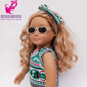 40 см 43 см Детска Кукла Слънчеви Очила за 18 Инча Момиче Кукла Стъклени Аксесоари