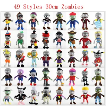 49 Стилове 30 см Зомби Плюшени Играчки Клоун Зомбита Черни Дънки Зомбита Мека Кукла Детска Играчка