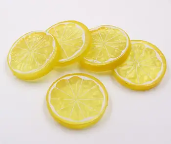 5 бр./пакет моделиране Пластмасов Лимон, плодов Лист направи си САМ украса на хола Детски образователни играчки 5 см 3