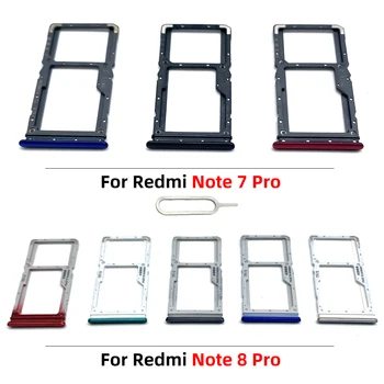 50 бр., Оригинални За Xiaomi Redmi Note 7 8 Pro/Redmi 8 Държач за SIM-карти Тава Слот За чип Притежателя Кутия за Гнездо за Адаптер + Извлекаемый болт 1