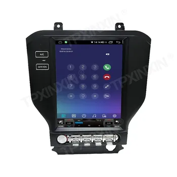 64G За Ford Mustang 2015-2020 Android 10 Tesla Голям HD Екран, Авто Касетофон, Мултимедиен плейър GPS Навигация Carplay 5