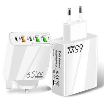 65 W PD Зарядно Устройство за Бързо Зареждане на 3,0 Type C USB Бързо Зареждане на Телефонен Адаптер за iPhone 14 13 12 11 Pro Xiaomi Huawei Samsung S21 S22