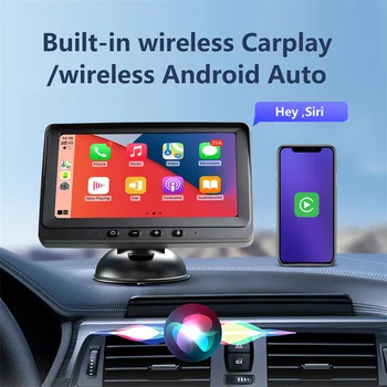 7-инчов Екран Безжичен Carplay Android Авто 1din 2din Авто Радио Преносим Мултимедиен Плейър Стерео За BMW VW, TOYOTA, NISSAN, KIA