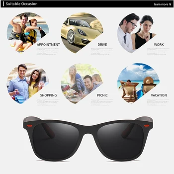 8 Цвята Класически Квадратни Поляризирани Слънчеви Очила Мъжки Дамски Маркови Дизайнерски Vintage Слънчеви Очила За Шофиране С Нитове Огледално Мъжки Слънчеви Очила 4