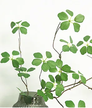 90 СМ Изкуствени Растения За украса Зелена Пластмасова Палма Клонка Цветен Материал Офис Дневна Коледна Украса За Дома Аксесоари 5