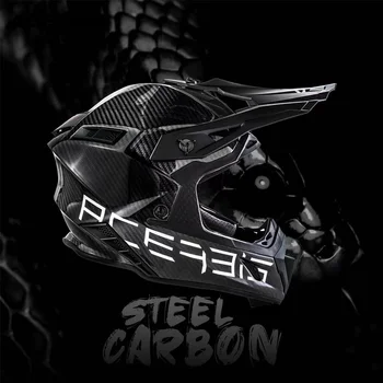 Acerbis СТОМАНЕНА въглеродни влакна под наем на Каска на Мотоциклет е Каска За Мотокрос 4