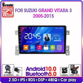 Android 10,0 2Din За Suzuki Grand Vitara 3 2005-2015 RDS DSP Автомобилното Радио GPS Навигация 4G мрежа wi-fi Мултимедия Видео Разделен Екран