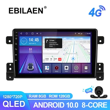 Android 10,0 Автомобилен Радиоприемник За Suzuki Grand Vitara 3 2005-2015 Мултимедия и GPS Навигация, Безжична Carplay QLED RDS 4G Камера