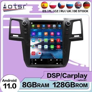 Android 11 Carplay Радио Coche С Bluetooth За Toyota Hilux Fortuner 2008 2009 2010 2011 2012 2013 2014 2015 Navi Мултимедия