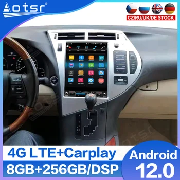 Android 12 Автомагнитола За Lexus RX RX300 RX330 RX350 RX400 RX450 2009-2014 Мултимедия GPS Навигация Tesla Стил Стерео Carplay
