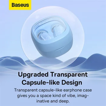 Baseus WM02 TWS Bluetooth Стерео Слушалки Безжични 5,3 Bluetooth Слушалки Със Сензорен контрол Шумоподавляющая Детска Слушалки 3