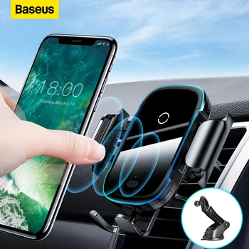 Baseus Безжично Зарядно за Кола За iPhone 13 Лесен Електрическо 2 в 1 Безжично Зарядно 15 Вата Кола, Телефон За Huawei Samsung Xiaomi