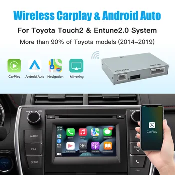 CARABC Безжична Apple Carplay Android авточасти За TOYOTA Corolla, HIGHLANDER Tacoma Camry CHR Highlander, Tundra Prius 4Runner Модул