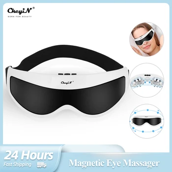 CkeyiN Масажор За Очи Магнитна Терапия Вибратор Интелигентен Инструмент За Масаж На Очите Премахване На 9 Режима На Облекчава Умората Масаж На Очната Ябълка 0