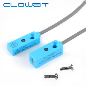 Cloweit IP68 4 мм Малък Корпус от ABS-пластмаса, Не се отмива, Индуктивен Сензор за близост, Сензор за LBE-04 