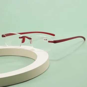 Elbru Модни без рамки от Очила За Четене За Мъже И Жени, Анти-синя Светлина, Очила за далекогледство, Очила HD, Диоптър + 1,0 ~ + 3,0