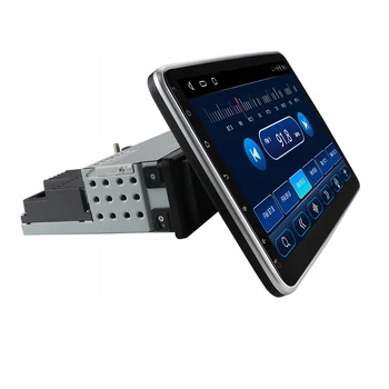 Eunavi 1Din 10,1 Инча Универсален Автомобилен Мултимедиен Радиоплеер Android 10 GPS 1din Сензорен Екран, Bluetooth, wifi БЕЗ DVD
