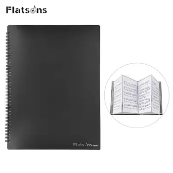 Flatsons Притежателя на Нотни формат А4 Хартия, Органайзер за файлове с 4 Съседни страници Музикална Папка 0