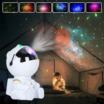 Galaxy Проектор Звездното Небе Астронавт Проектор Звезден Лека Нощ Вечерни Декоративно Led Лампи Детски Начало Декор Подарък За Рожден Ден 0