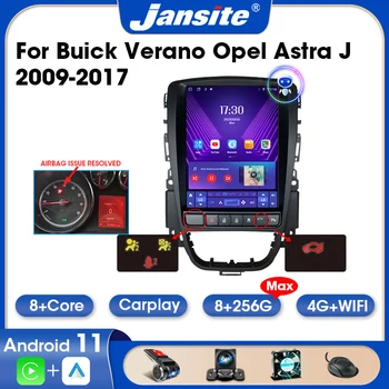 Jansite 2 Din Android 11 Автомагнитола За Opel Astra J Vauxhall Buick Verano 2009-2015 8G + 256G Мултимедия Видео Carplay Авто DVD AM