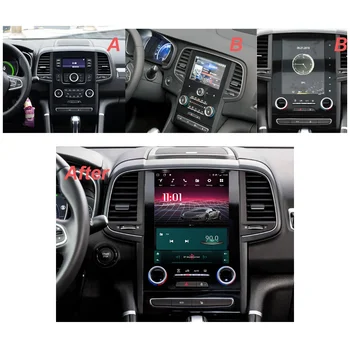 JUSTANVI Android за Renault Koleos Megane 4 Samsung SM6 Талисман 2017-2019 Радиото в автомобила Авторадио Tesla Вертикален Екран Стерео 1