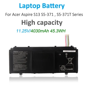 KingSener AP15O3K Батерия за лаптоп Acer Aspire S13 S5-371 S5-371T S5-371-53NX S5-371-52JR S5-371-71QZ S5-371-5018 S5-371-563C 1