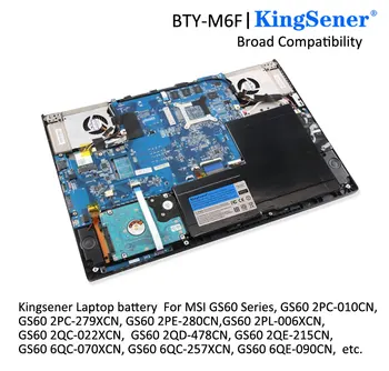 KingSener Нова Батерия за лаптоп I-M6F за MSI GS60 MS-16H2 MS-16H4 2PL 6QE 2QE 2PE 2QC 2QD 6QC 6QC-257XCN серия 11,4 В 4640 ма 5