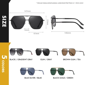 LIOUMO Слънчеви Очила За Мъже 2023 Поляризирани Нови Дизайнерски Очила За Защита на Очите Черни Нюанси За Мъжки Слънчеви Очила За Шофиране На Открито 3